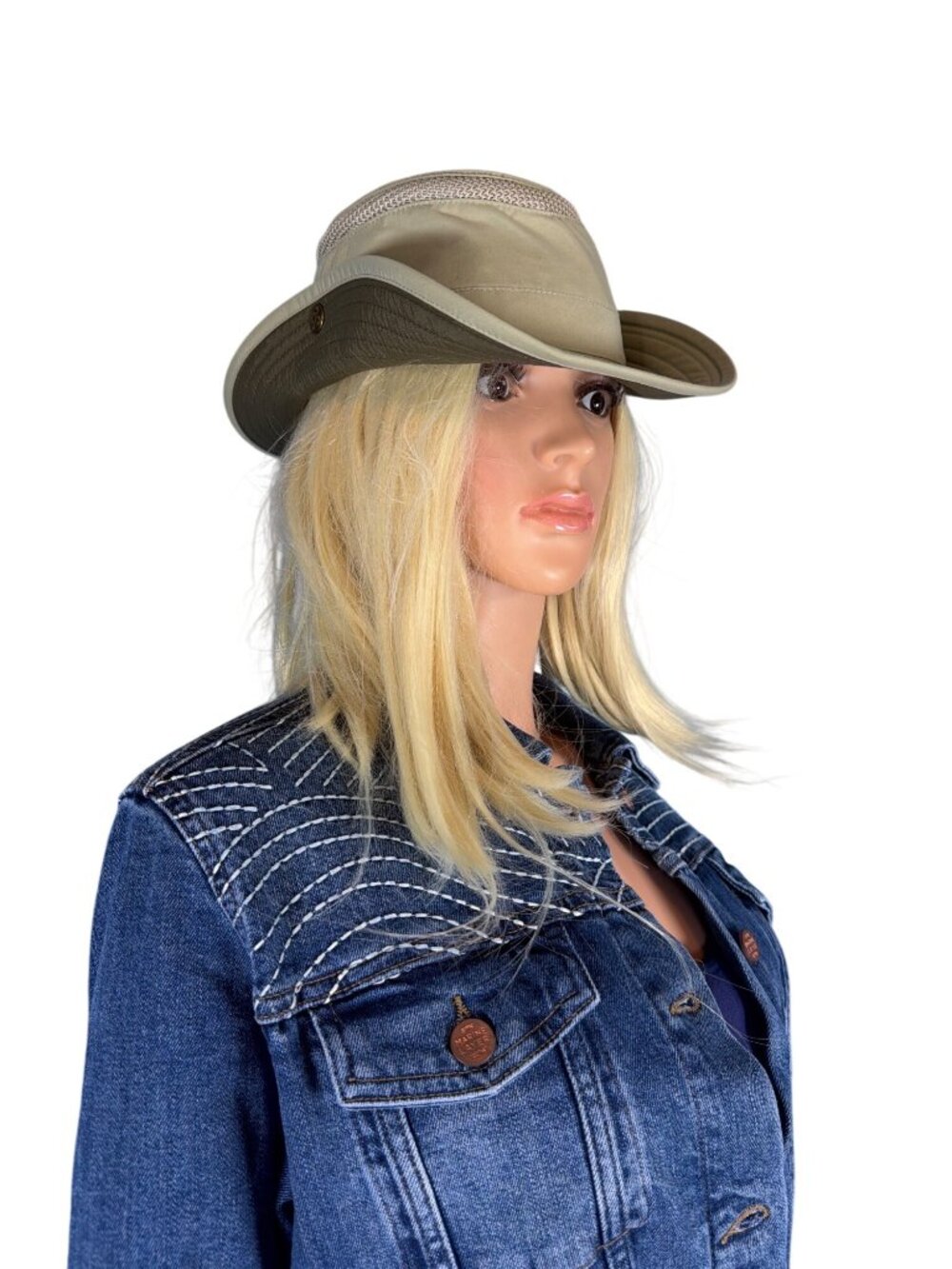 Tilley LTM3 AIRFLO Sun Hat 6 7/8 55cm Small Light Stone MSRP$99 - Picture 7 of 17